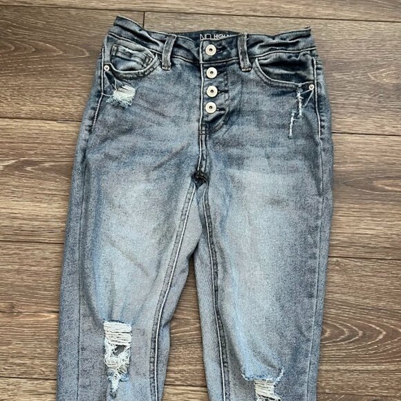 NOBO No Boundaries Medium Wash High-Rise Skinny Jeans Size 1 - Picture 2 of 10